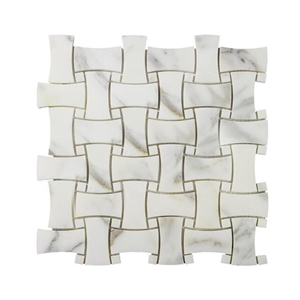 Octave/Penny Round/White Marble Mosaic Wall/Floor Tile