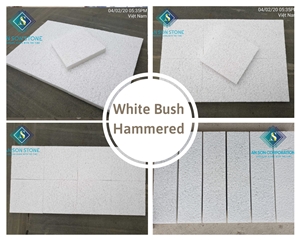 Big Promotion Bush Hammer White Marble