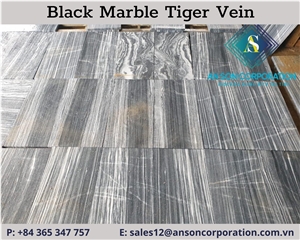 Great Deal Great Discount Tiger Vein Black Marble Tiles