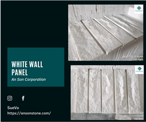 Hot Product - Milky White Mushroom Face Wall Cladding 