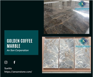 Hot Product - Vietnam Golden Coffee Marble Tiles From ASC