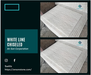 Hot Product - Vietnam White Line Chiseled For Cladding 