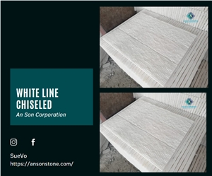 Hot Product - Vietnam White Line Chiseled Wall Panel 