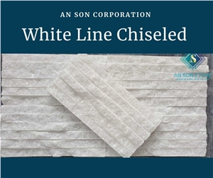 Hot Product - White Line Chiseled Wall Cladding 