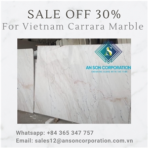 Hot Sale Hot Deal For Vietnam Carrara Marble Tiles 