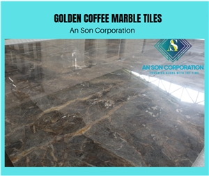 Vietnam Golden Coffee Marble Tiles From ASC 