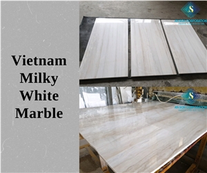Vietnam Milky White Marble Tile For Floor & Wall