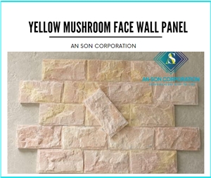 Vietnam Yellow Mushroom Face Wall Panel 