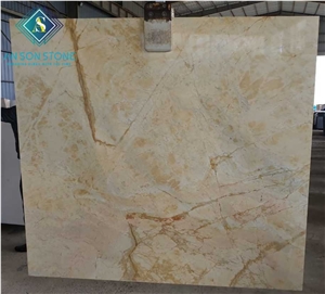 Yellow Vein Marble From Vietnamese Slabs Size