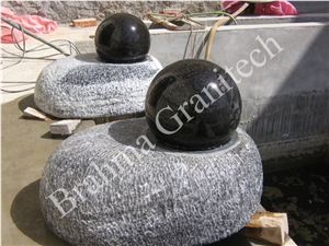 Granite Floating Fountain, Sphere Fountain, Granite Globes
