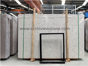 White Cement Terrazzo Slabs For Wall Floor Tiles