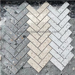 White Precast Terrazzo Slab Terrazzo Floor Wall Tiles