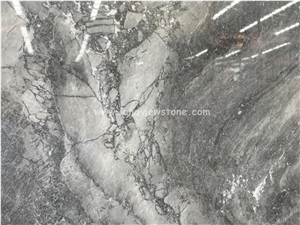 Grey Quartzite Mystic Grey Slabs For Bathroom Kitchen