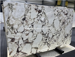White And Red Marble Calacatta Viola Marble Wall Tile