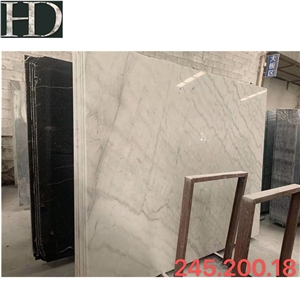 White Marble With Grey Veins China Guangxi White Marble