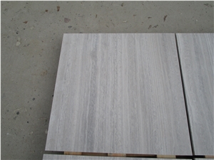 Cheap White Grey Veins Polished Honed  Top Marble Tiles Use