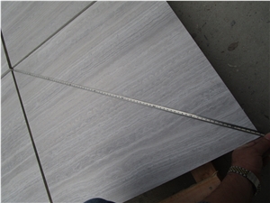 White Wooden Grain Marble Tile,China White Flooring