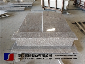 Wholesale Chinese Brown Granite G664 Double Tombstone Design