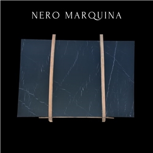 Polished Nero Marquina Black Marble Slab