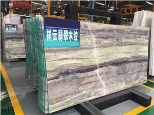 China River Jade Marble Green Wood Grain Verde Larissa Slab