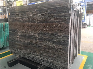 Da Vinci Brown Marble Wooden Slab Tile In China Stone Market