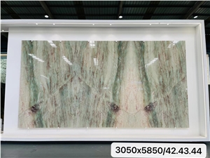 Natural Brazil Gaya Green Polished Quartzite Slabs  