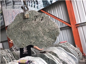 Nine Dragon Marble Green Wave Kowloon In China Stone Market