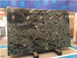 Olive Green Marble Udaipur Slab Tile In China Stone Market