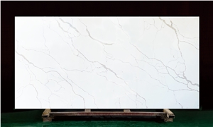 Snow White Artificial Quartz Stone Quartz Kitchen Countertop