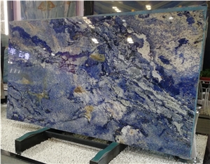 Azul Bahia Granite Round Stone Table Tops