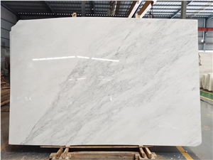 China Statuario White Marble Slabs 18Mm Polishing Slab