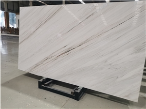 Italy White Palissando Marble Tiles Slabs For Wall Cladding