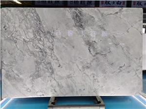 Silver Statuario Marble Stone Kitchen Cabinet Countertop