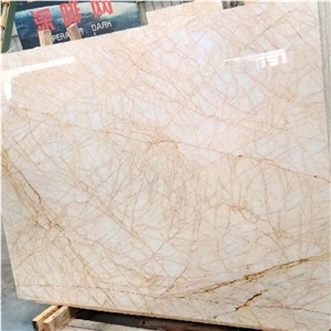 Greece Drama Golden White Marble Slab