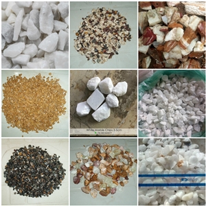 Multi Color Marble Chips, Pebbles, Crushed Stone And Aggregates