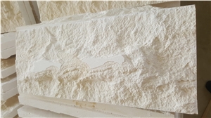 Split Face White Limestone Tiles For Wall Cladding
