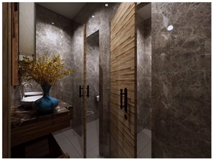 Quartz Bathroom Wall Cladding Flooring Tile