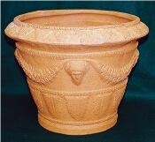 Natural Planters With Carving