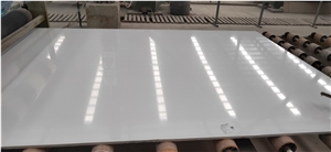 China Nano White Artificial Marble Slab Tiles