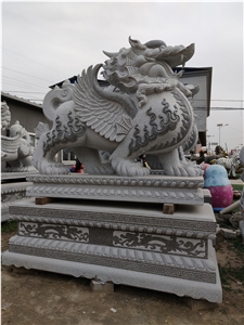 China Stone Pi Xiu Stand By Granite Sculpture Outside Statue