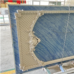 Aluminium Marble Azul Macaubas Quartzite Composite 3D Tile  