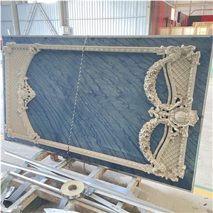 Aluminium Marble Azul Macaubas Quartzite Composite 3D Tile  