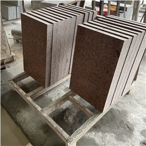 Chinese Abstrato Maple-Leaf Red Granite Tiles 