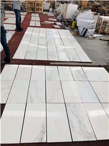 California White Marble Tiles Slabs For Cananda Project 