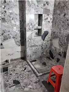 Panda Grey Marble Tiles For Bathroom Wall Floor 