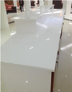 Super White Artificial Stone Table Top