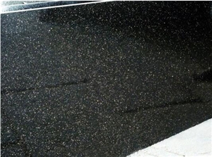 Black Galaxy Granite Slabs, India Black Granite Slabs