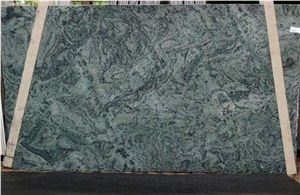 Candeias Green Granite Slab, Green Brazil Granite  Slab