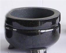 China Shanxi Absolute Black Polished Turned Vases 