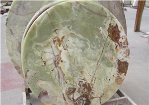 Green Onyx Table,Round Table Top